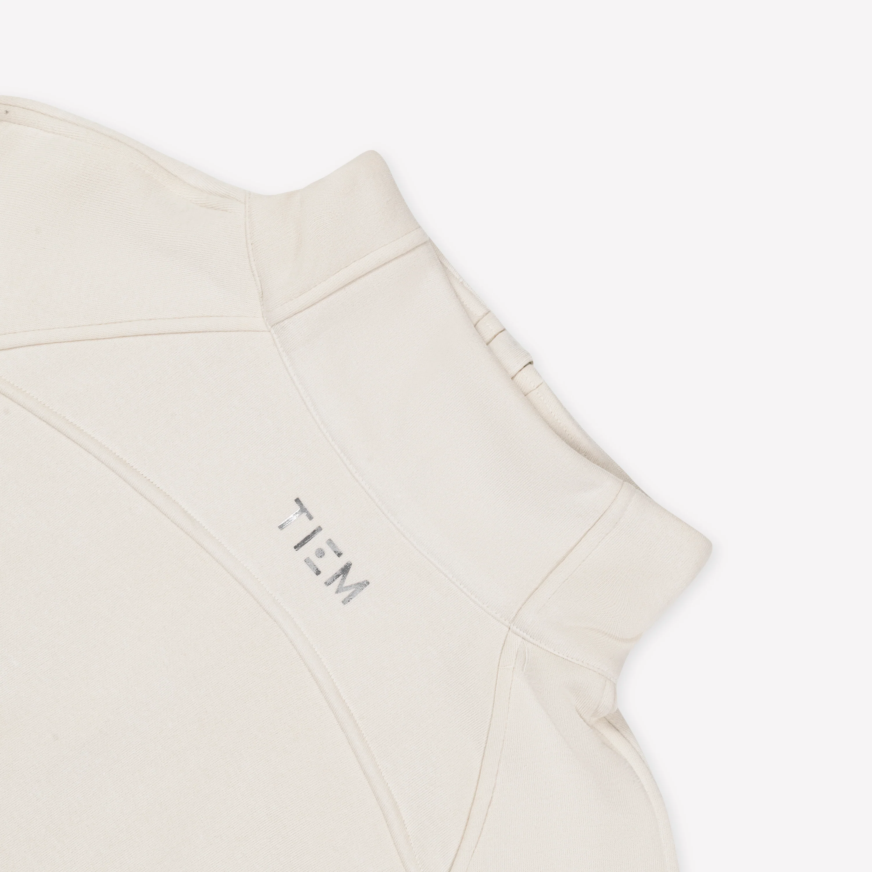 Half Zip Pullover - Ecru/Silver - Image 5