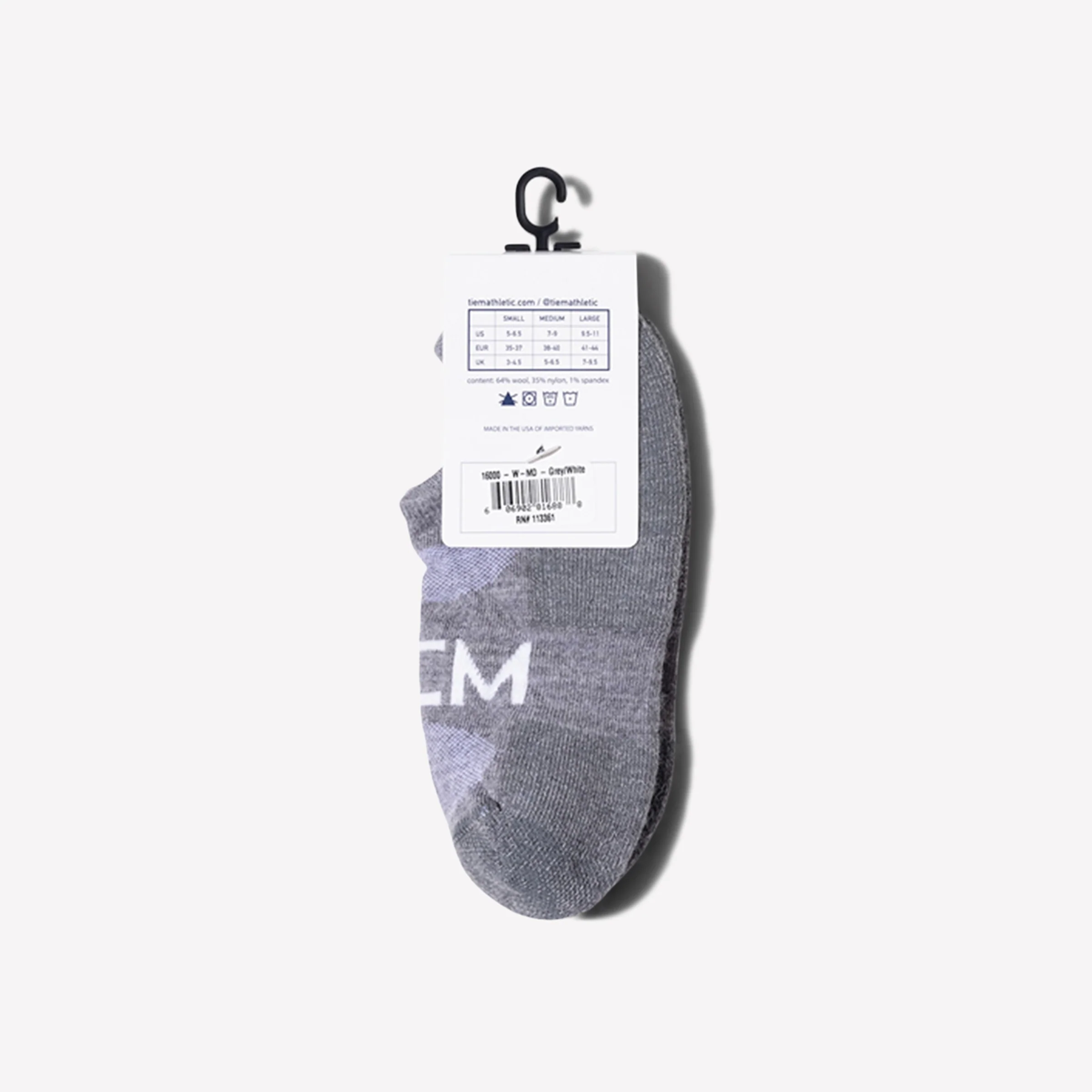 Low-cut Performance Wool Socks - Gray/White - Image 2