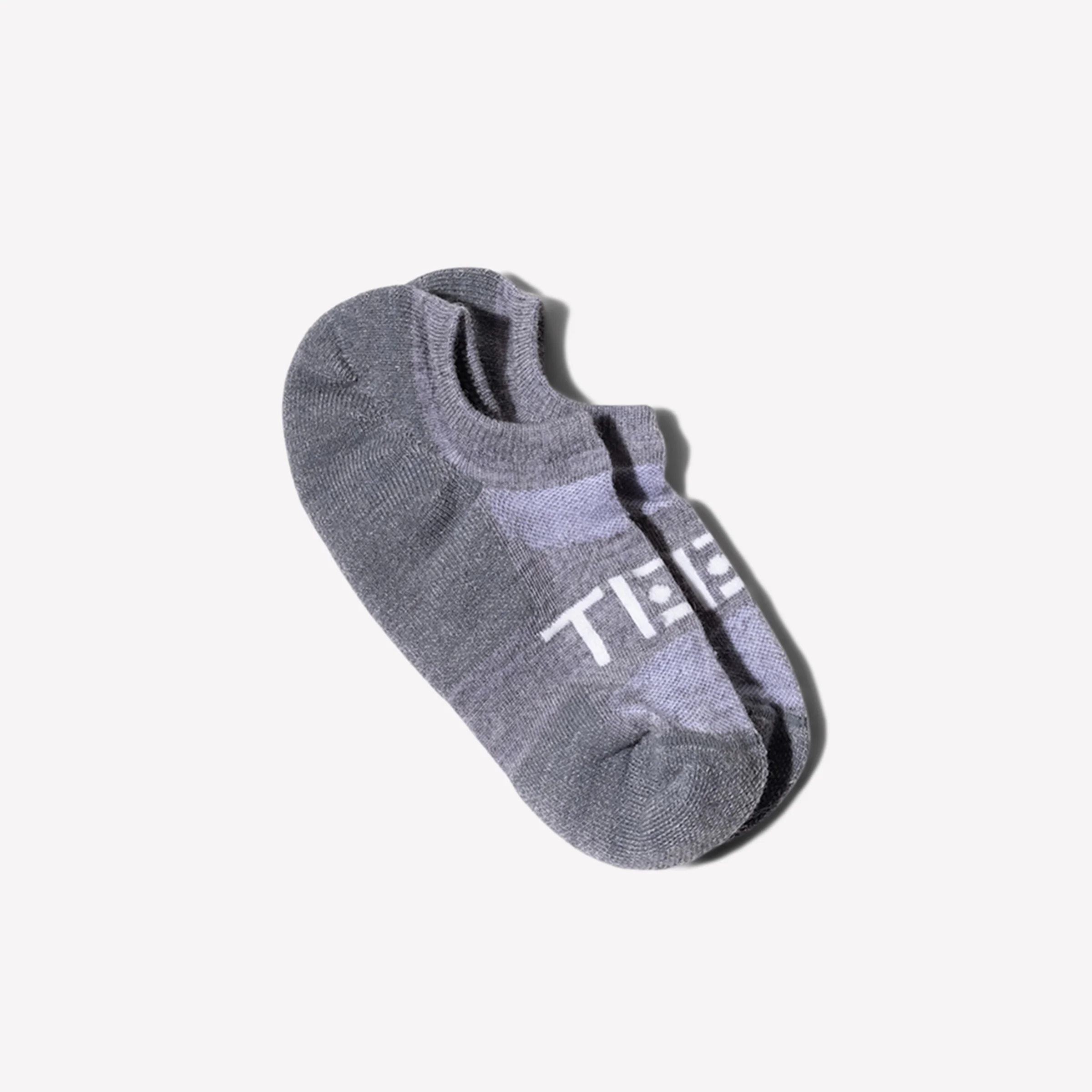 Low-cut Performance Wool Socks - Gray/White - Image 3